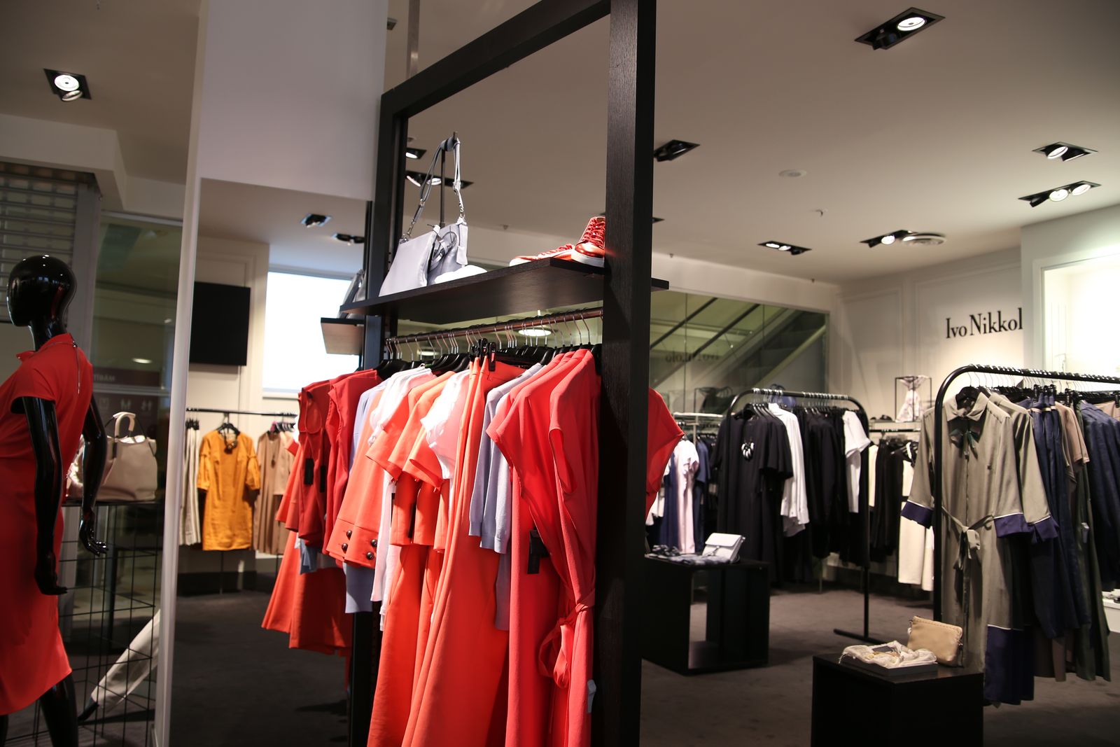 Fashion merchandise in a retail store